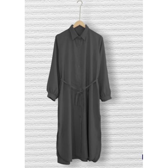 Tunik Crinkle Airflow Premium  (LONG }Tunik Bahan Crinkle Airflow Tunik Terbaru Import Dewasa Terbar