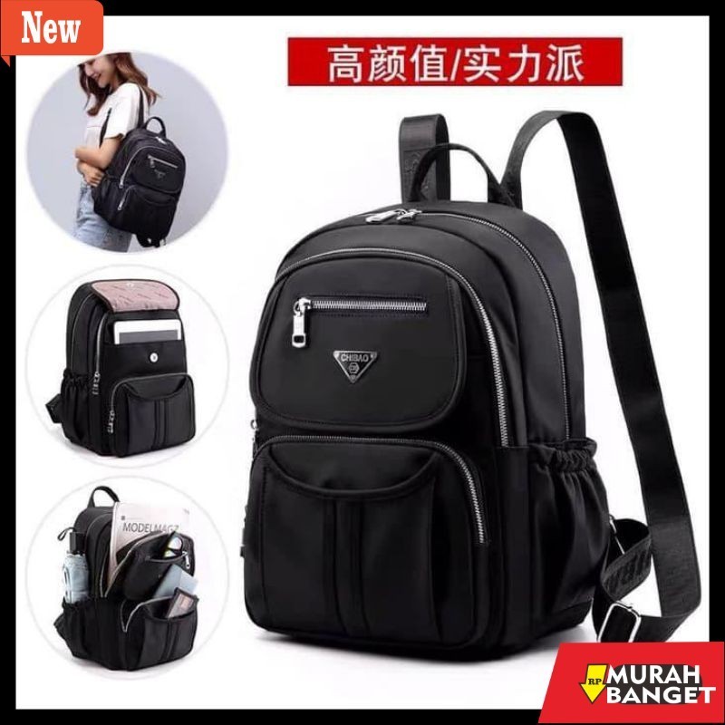 tas laptop wanita terviral- Tas Ransel Laptop ORI Chibao 0842