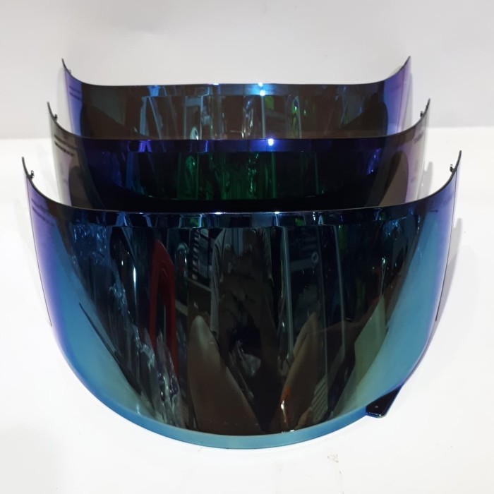 PROMO New kaca helm flat iridium blue warna biru pnp kyt r10 kyt rc7 kyt k2r