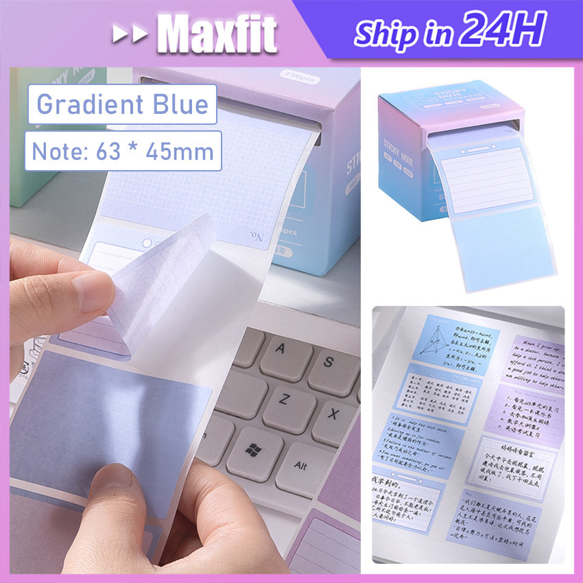 

256Pcs/Box Pull Out Sticky Notes Kertas Memo Tempel Stiker Memo Alat Tulis Untuk Kantor Sekolah Decor Jurnal