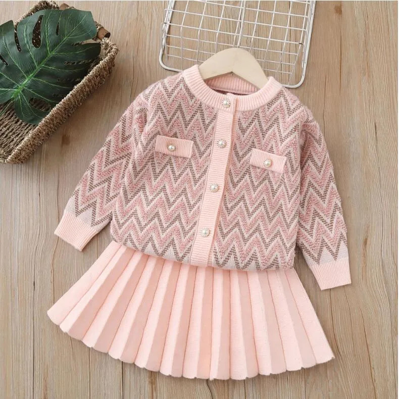 Setelan Rajut Anak Perempuan | Set Rajut Anak Perempuan 1 - 6 Tahun - Herbone Set Kids