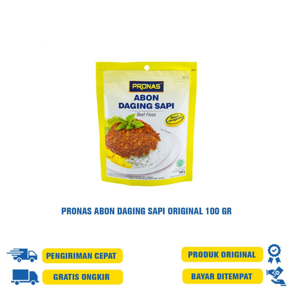 

PRONAS ABON DAGING SAPI/SAPI BAWANG/ORIGINAL/SAPI PEDAS/100GR/110GR