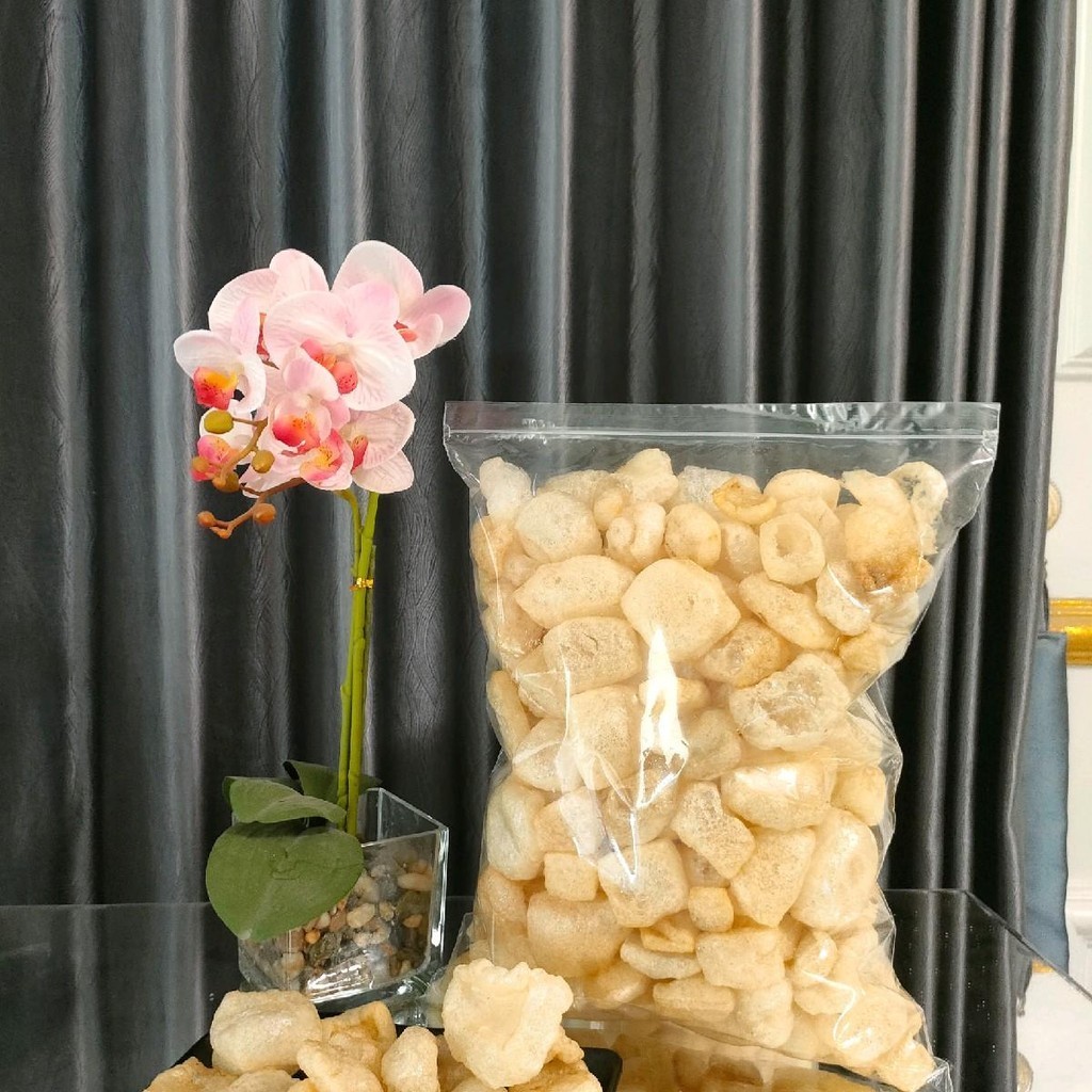 

kerupuk kulit 500gr dapat 2 Camilan Makanan