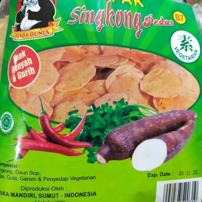 

Opak Singkong Pedas ( Kerupuk Singkong Pedas ) Mentah Panda Dunia Vega