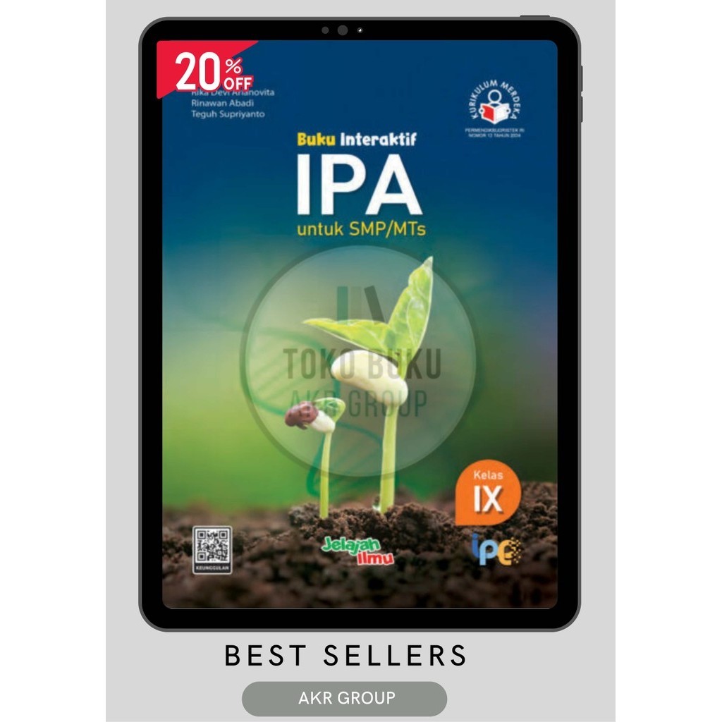 Buku Paket Interaktif IPA Kelas 9/IX SMP/MTS Kurikulum Merdeka Intan pariwara Tahun 2024