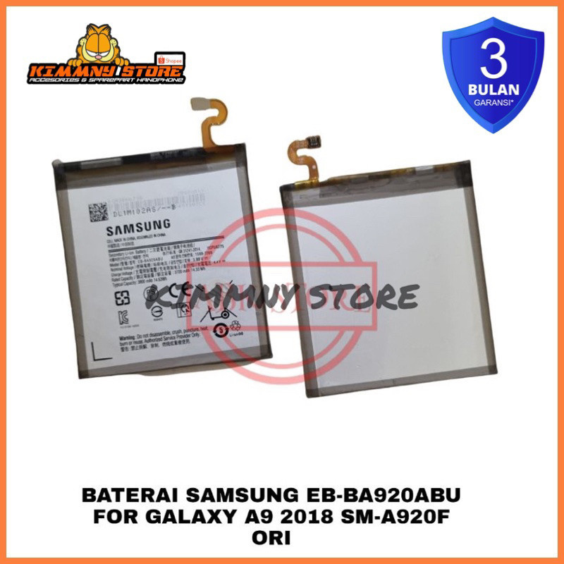 BATTERY BATERAI BATRE SAMSUNG GALAXY A9 2018 A920 SM-A920F EB-BA920ABU BERGARANSI