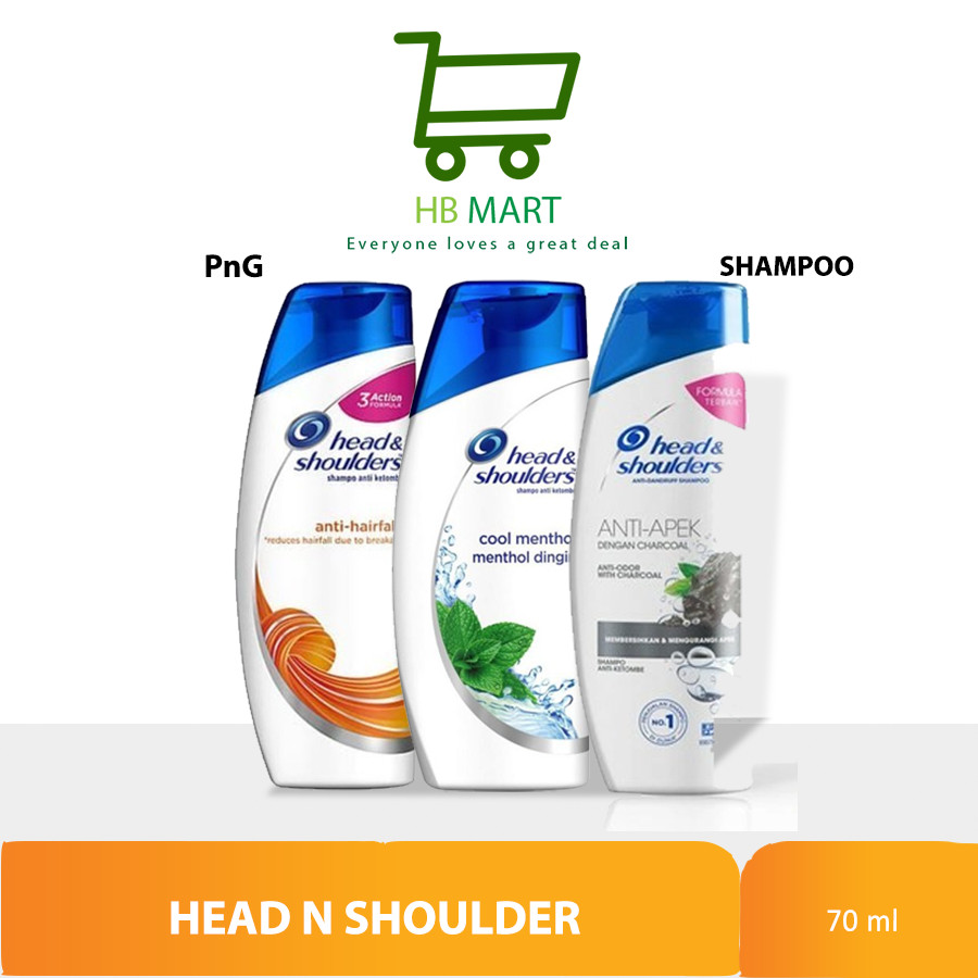 SHAMPOO HEAD & SHOULDERS 70ML / CUCI RAMBUT HEAD N SHOULDERS 70 ML