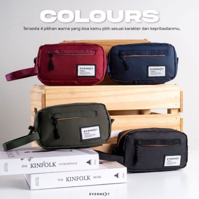 

✨LARIS✨ -Tas Pensil Pria Wanita Tempat Pulpen Sekolah Waterproof Premium - Navy