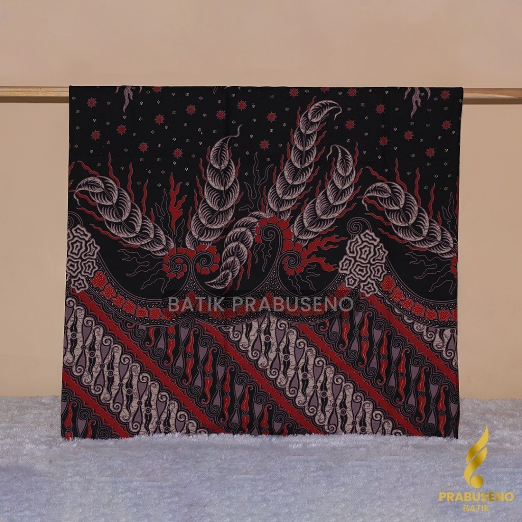 PRABUSENO SINGKAWANG Kain Bahan Batik Solo Katun Premium Modern Warna Meteran Print Printing Motif E