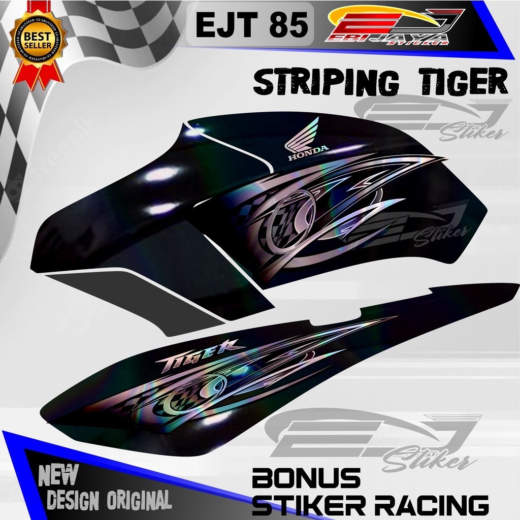 STRIPING CUSTOM TIGER HOLOGRAM / STIKER MOTOR TIGER HOLOGRAM / STRIPING MOTOR