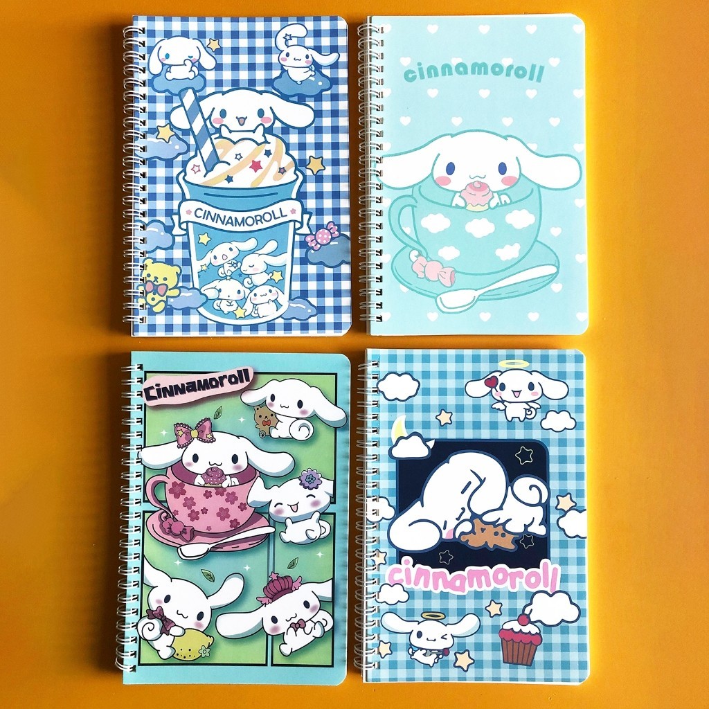 

[Gongjin] Buku Tulis A5 Bergaris Anak Sekolah SD SMP SMA Karakter Sanrio Cinnamoroll Lucu