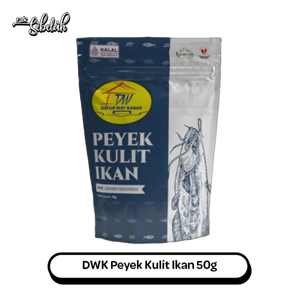 

DWK Keripik Peyek Kulit Ikan 50g - Original | Telur Asin | Balado Pedas Manis - Fish Skin Chips Snack | Camilan Asin Gurih