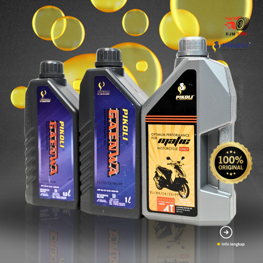 DJM Oli Pikoli Matic, Oli Pikoli Gaenwa 1kg, Oli Pikoli Gaenwa 0,8L Original untuk motor Matic dan B