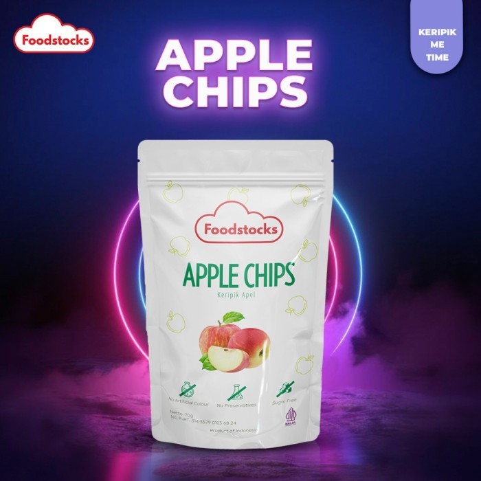 

TERLARIS Foodstocks Keripik Apel (Aple Chips) Keripik Buah Sayur Sehat