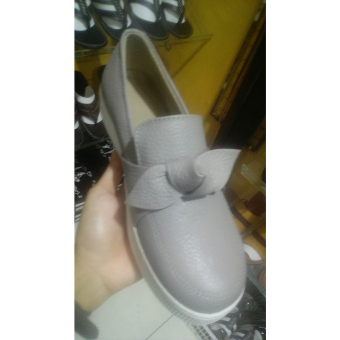 Sepatu kulit asli Sepatu wanita kulit asli Sneakers kulit asli wanita - Putih