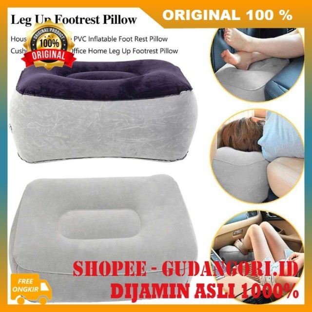 Bantal Mobil Universal Bantal Sandaran Kaki Mobil Bantal Angin Kaki Portable ORIGINAL