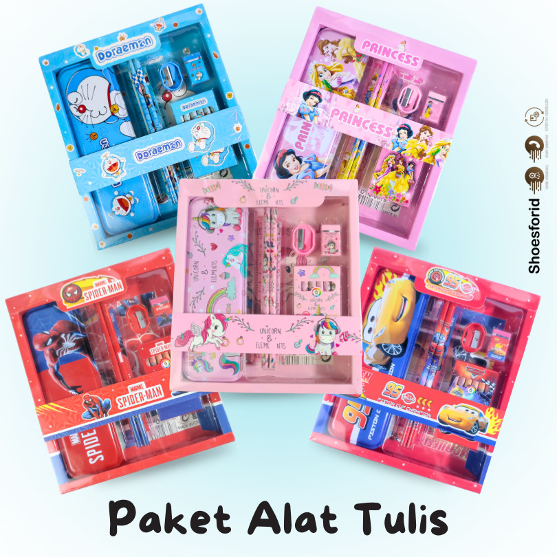 

SFUStationary Set 7in1 Karakter / Paket Alat Tulis Set + Crayon