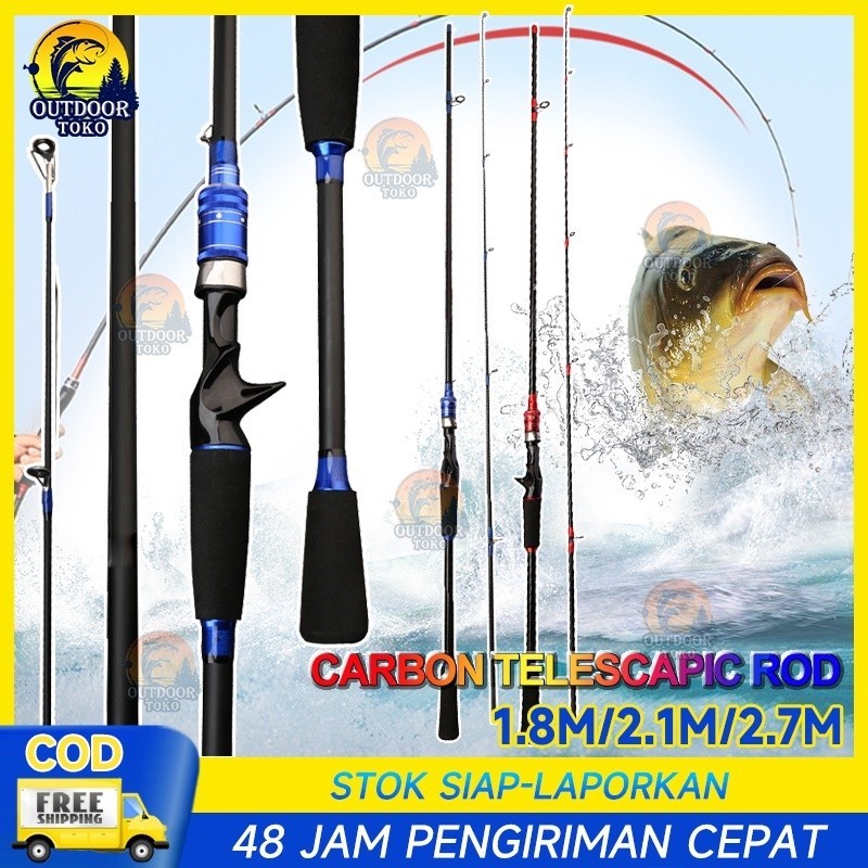 JORAN TEGEK PANCING MURAH KAGAWA FIBER COMPOSITE CARBON 1.8 2.1 2.4m BIRU PUTIH BISA COD JORAN TEGEK