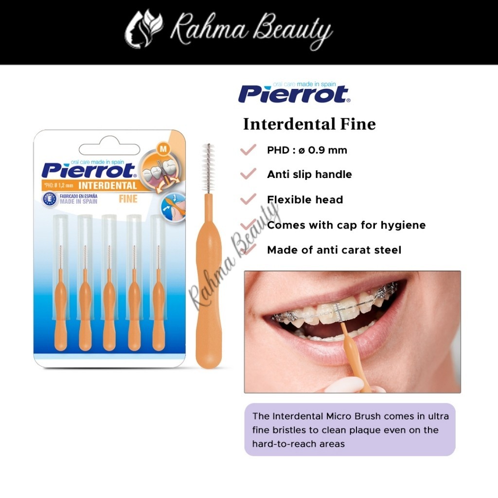 Pierrot Mini Interdental Brush 1.2mm (isi 5) / Sikat Gigi Behel Kawat Gigi Ortho