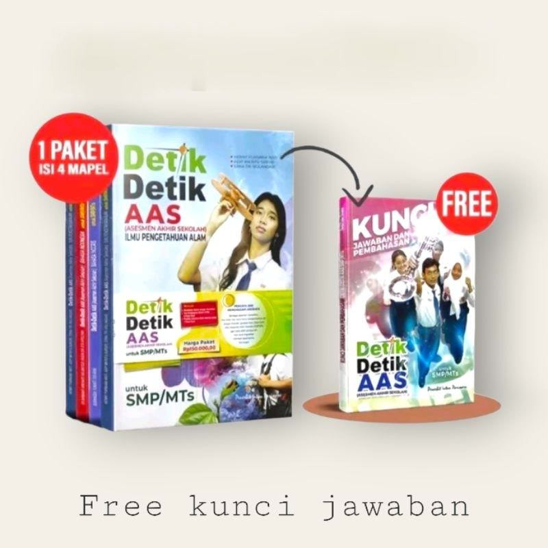 BUKU DETIK DETIK AAS SMP 2024 INTAN PARIWARA TERBARU ( GRATIS KUNCI JAWABAN)