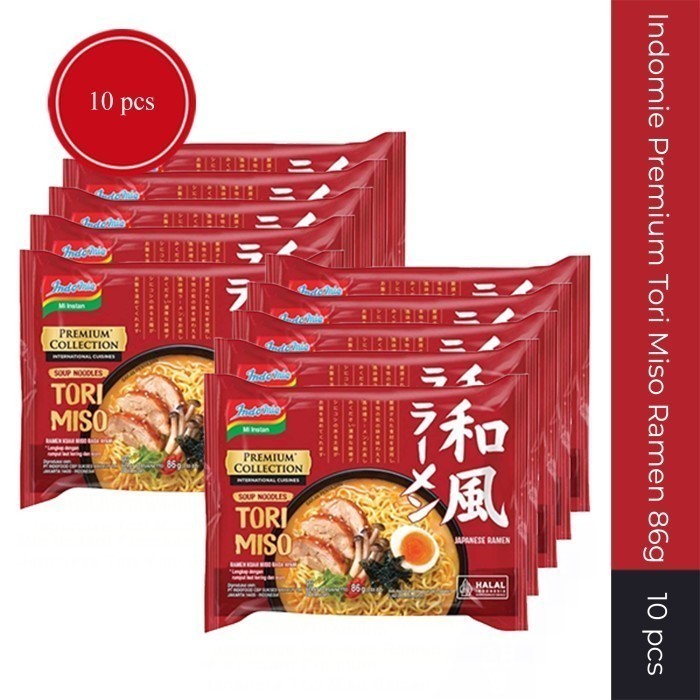 

Indomie Premium Tori Miso Ramen - 10 pcs afewmart Shopee