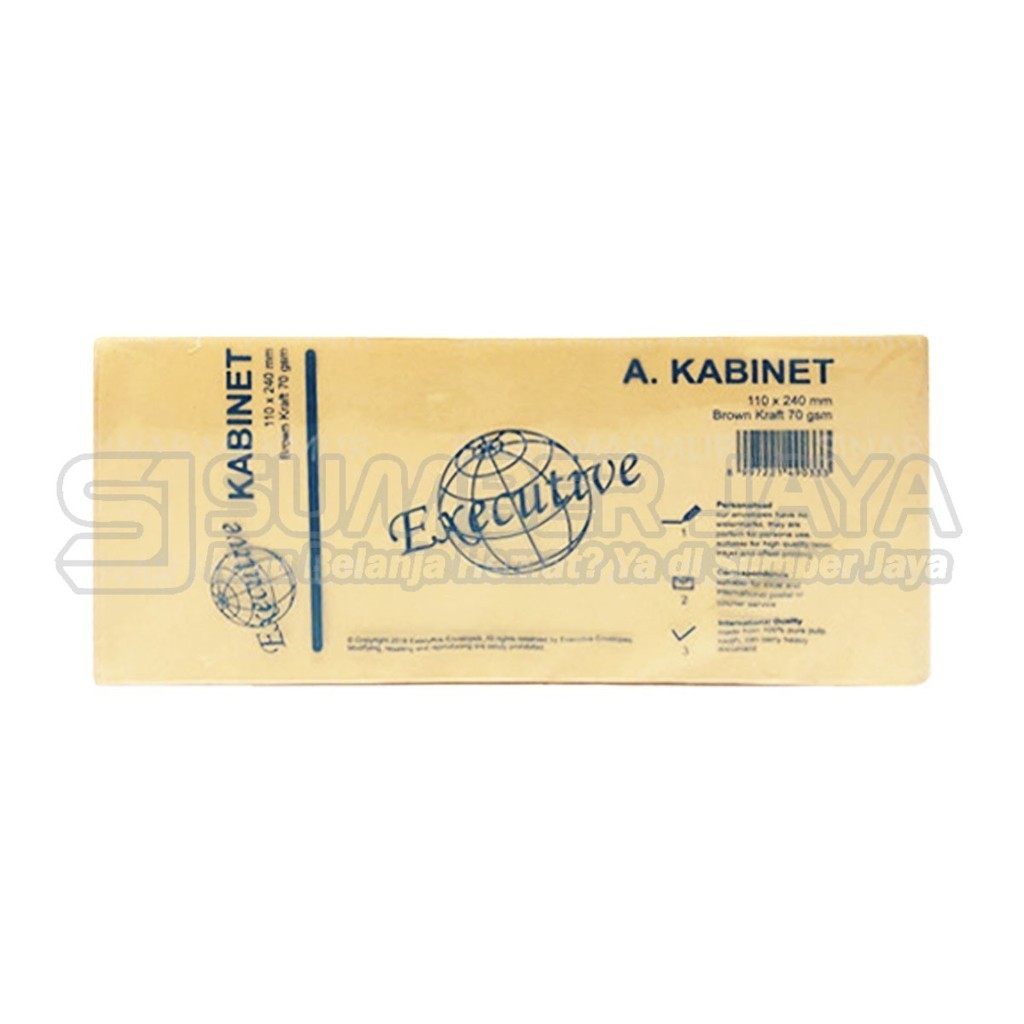

Amplop Coklat Kabinet Executive A/ Executive B 1 Pack (100pcs)