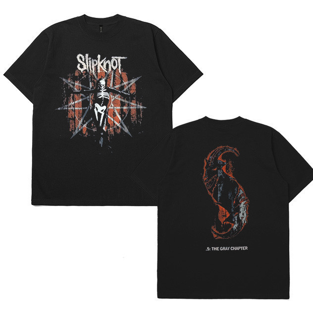 T-Shirt Band Slipknot The Gray Chapter Kaos Cotton Combed 24s
