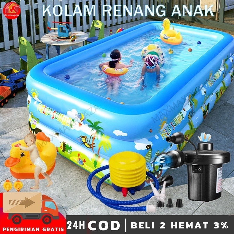 181cm/210cm kolam renang anak pompa/kolam renang anak kolam renang anak jumbo kolam renang anak tanp