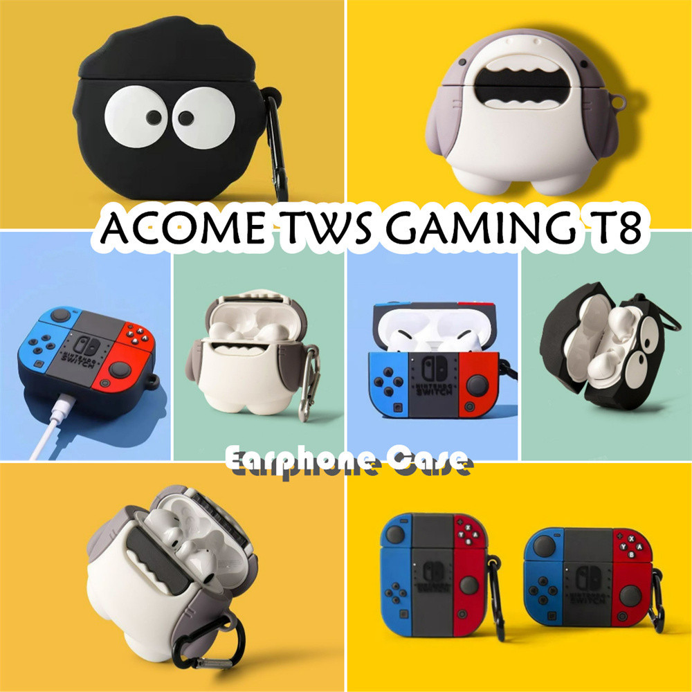 Umstore Untuk ACOME TWS GAMING T8 Case Trendi Kartun Soft Silicone Earphone Case NO.2