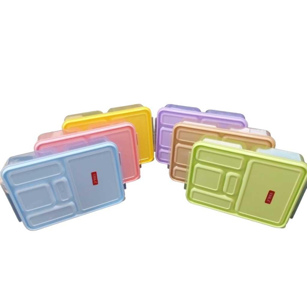 LUNCH BOX STELLA SEKAT 5 VIOLA/TEPAK MAKAN ANAK SEKAT 5/TEPAK SEGI SEKAT 5/TEPAK MURAH