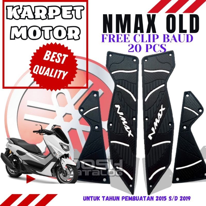 Karpet Motor Nmax Old Pijakan kaki NMAX OLD Bahan karet asli Pijakan Kaki NMAX OLD Alas Kaki NMAX OL