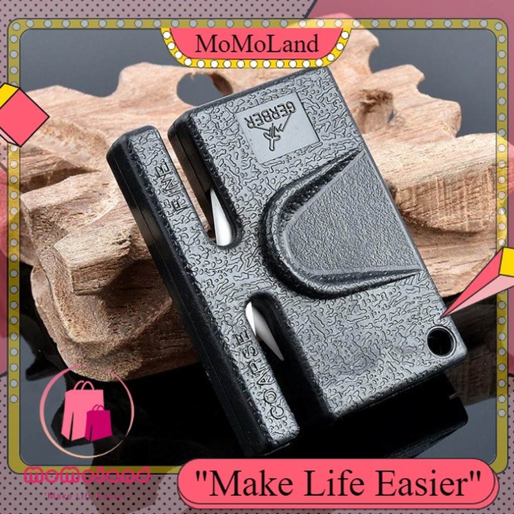 >>MoMoLand<< GERBER Pengasah Pisau Mini Portable Pocket Knife Sharpener - GLKS-2