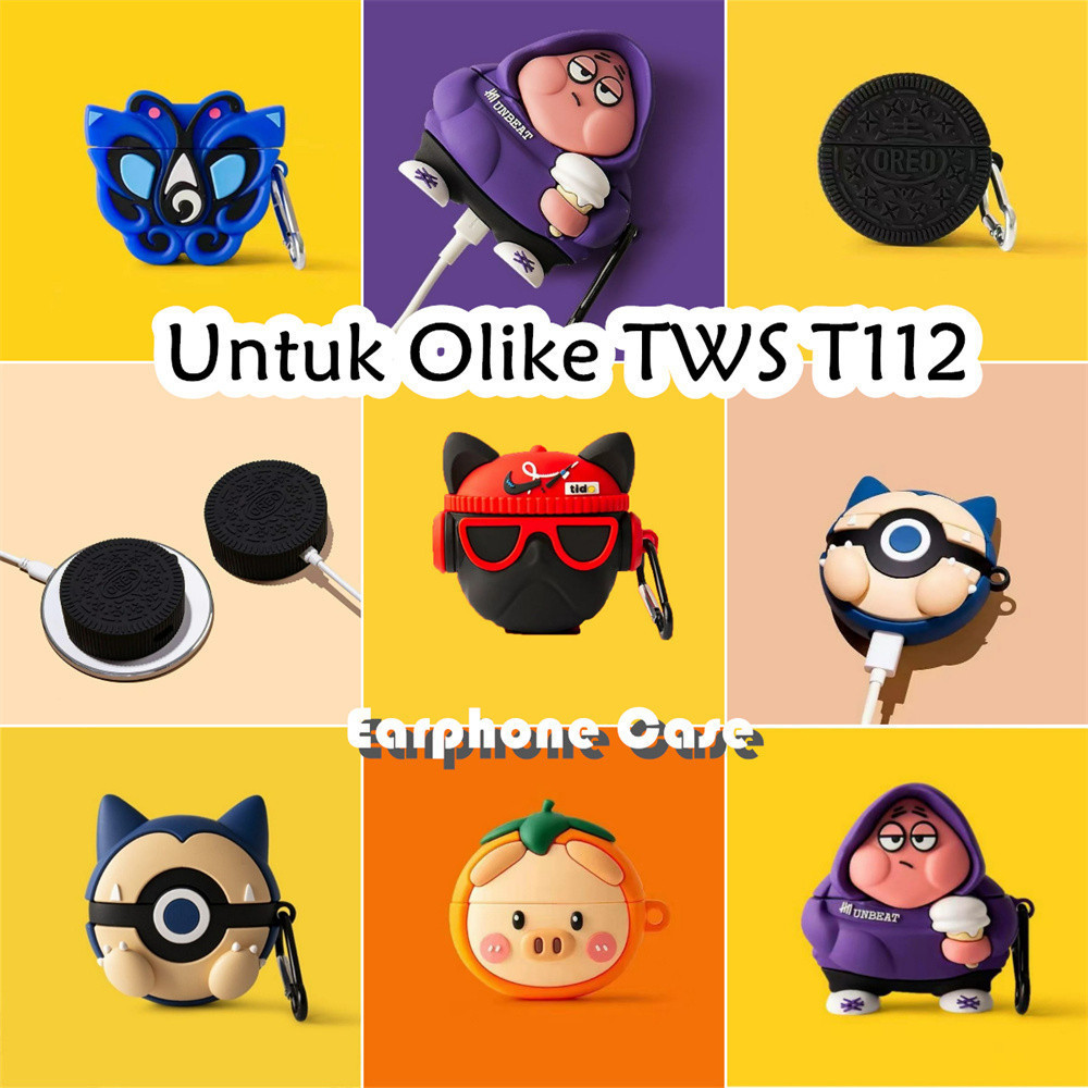 【Multi style】Untuk Olike TWS T112 Case Lucu Kartun Lembut Silikon Pelindung Case NO.3