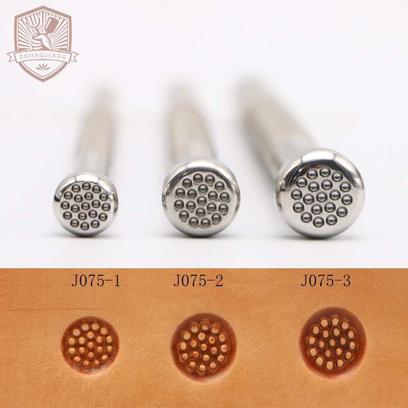 

Leather Work Stamping Tool 19 Dot Flower Center Patterns J075 Stamps Leather Carving Zhongjiang Stamps