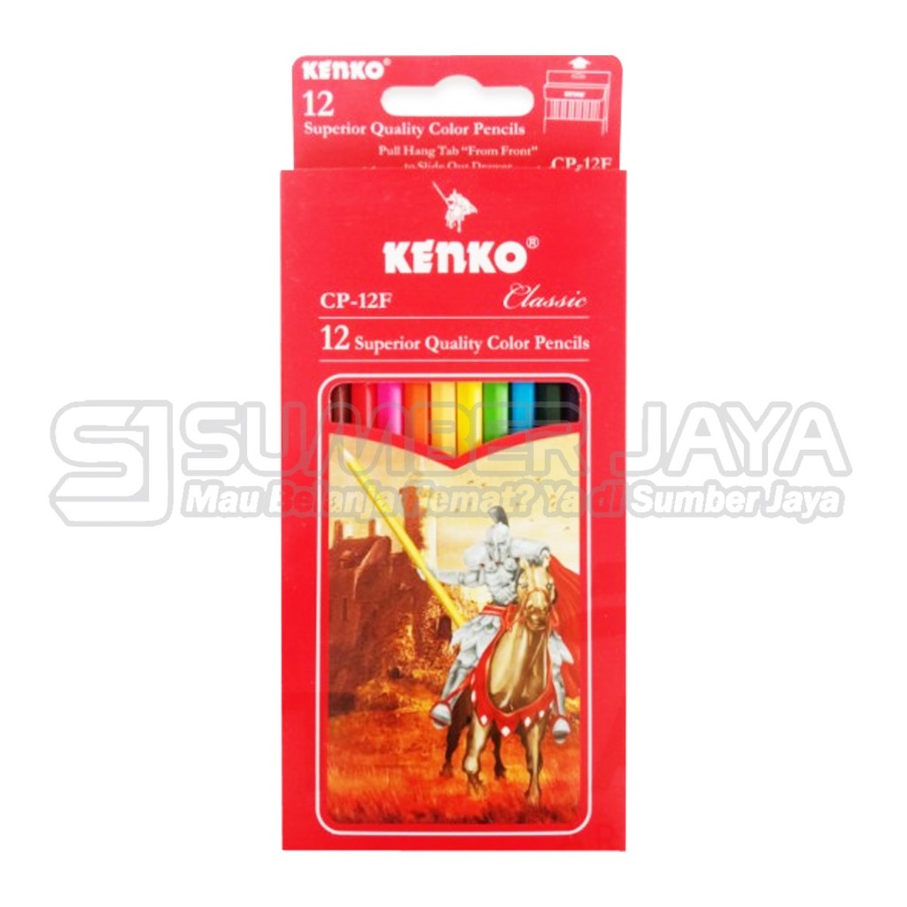 

Pensil Warna KENKO CP-12F Panjang 12 Pcs Alat Mewarnai Anak Sekolah