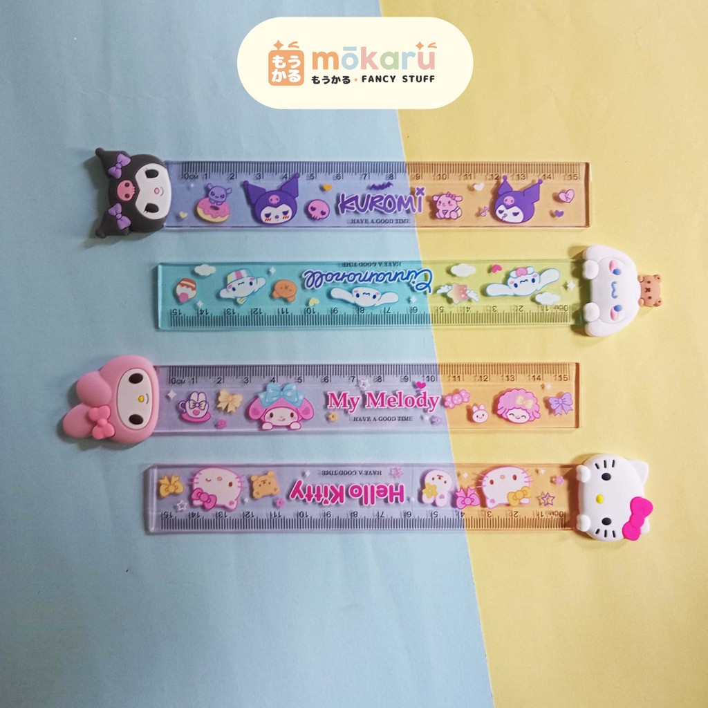 

Fancy Penggaris Motif Sanrio Head Ruler 15cm 728 / Garisan Alat Ukur Karakter Lucu Murah