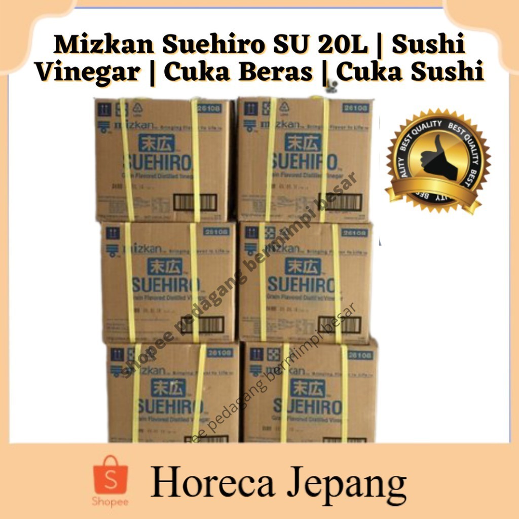 

Mizkan Suehiro SU 20L | Sushi Vinegar | Cuka Beras | Cuka Sushi