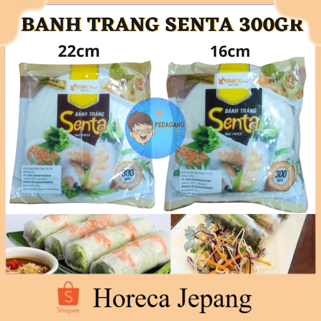 

BANH TRANG SENTA 300GR ada 2 varian/ banh trang/ rice paper/ kulit lumpia