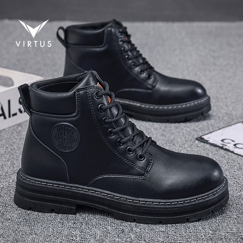 [𝗚𝗹𝗮𝗺𝗼𝗿𝗮] VIRTUS  39 - 48 APOLLO Sepatu Ukuran Besar Jumbo Sneakers Boots Gunung Pria Kulit Casual C