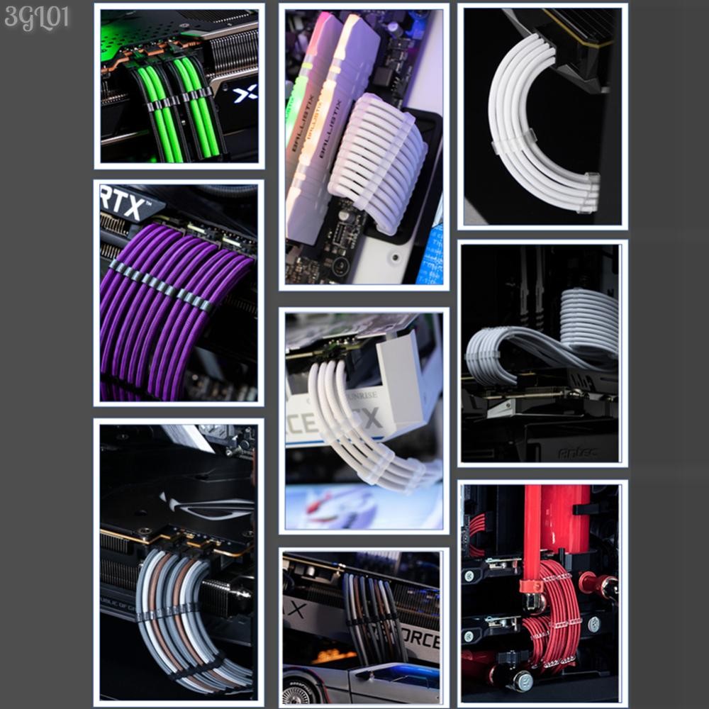 

24pcs/set Wire Management Organizer Clip Dresser Power Supply Home 6/8/24pin Clamp Office Cable Comb Network Computer Wire Clip