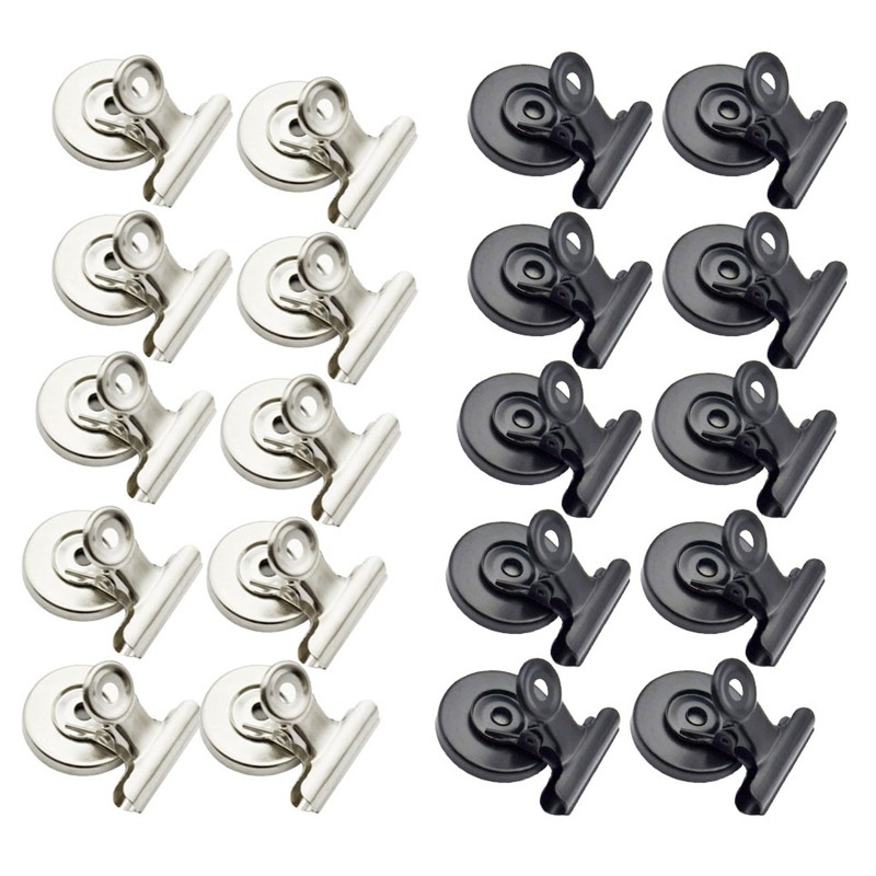 

10 Pcs Clips Strong Fridge Magnets Paper Clamps for Whiteboard