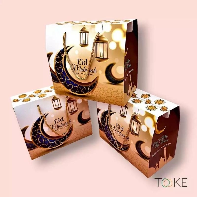

BOX HAMPERS LEBARAN / 10 pcs PAPERBAG IDULFITRI / PAPER BAG HAM PERS LEBARAN/ langsung proses