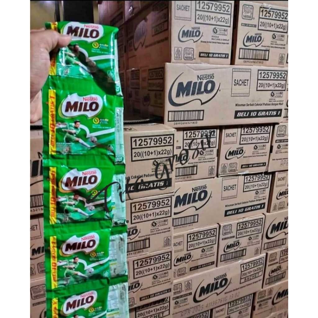 

MILO ACTIV-GO Susu Coklat Bubuk 22 g (1 Renteng isi 10+1 Pcs)