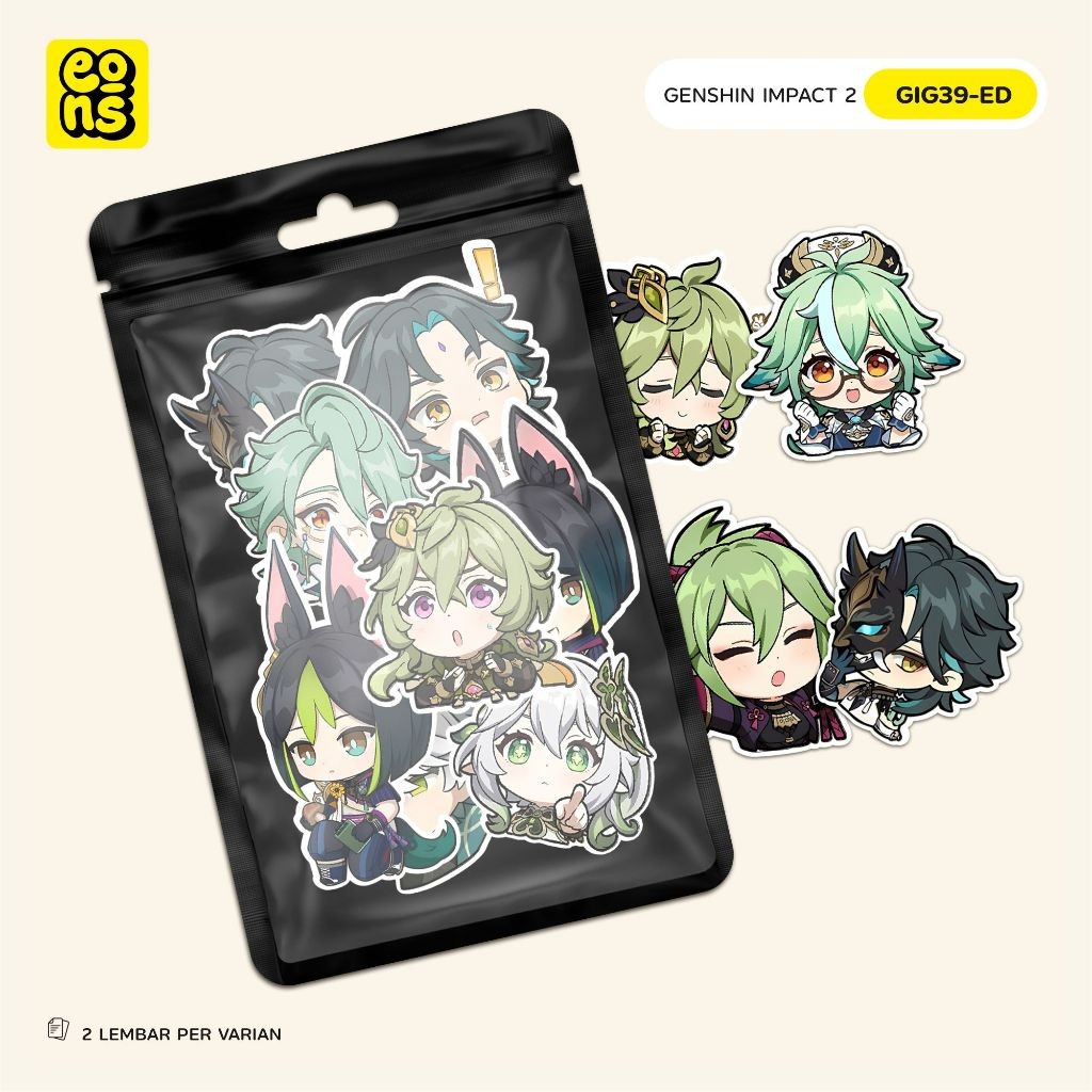

Stiker Anime Genshin Impact Aesthetic Waterproof Dekorasi Laptop Koper Buku Diy