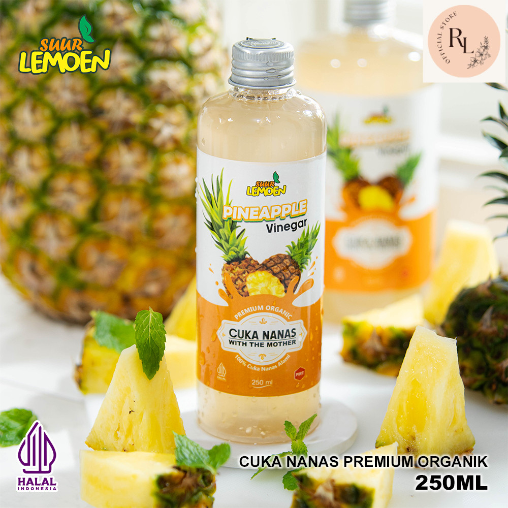 

RL Suur Lemoen Cuka Nanas 250ml - Cuka Nanas Obat Diabetes - Organic Pineapple Cider Vinegar