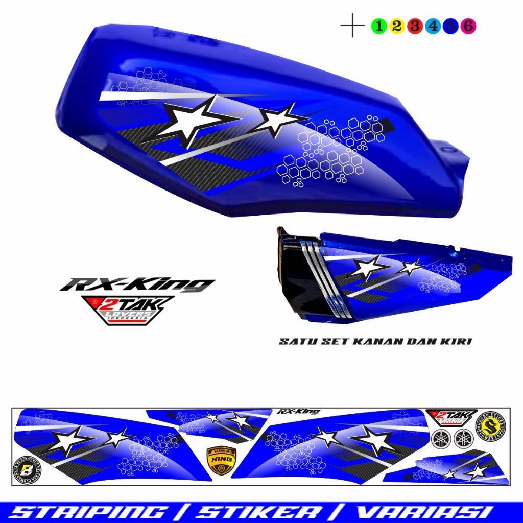 STIKER MOTOR RX KING / STRIPING VARIASI ALL MOTOR RX KING VARIASI MOTOR