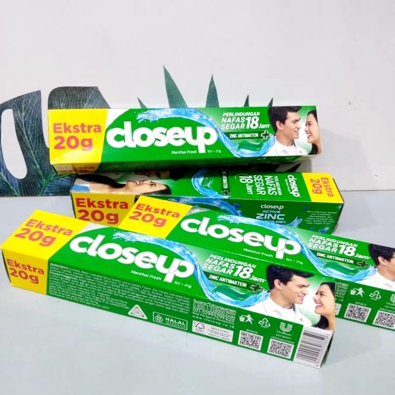 CLOSE UP Everfresh Pasta Gigi Odol 160 gr Extra 20 gr Anti Bacterial