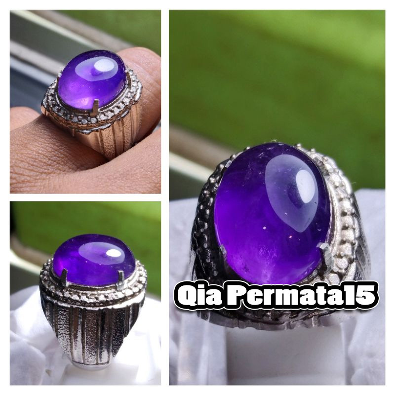 Natural batu permata kecubung ungu