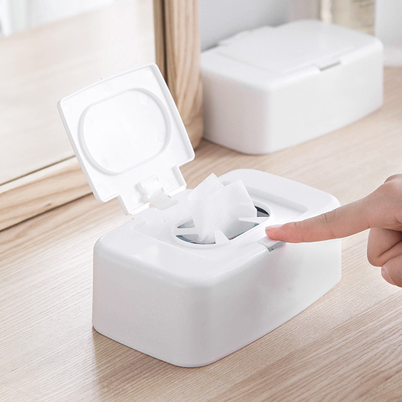 

2022 Wet Tissue Box Wipes Dispenser Portable Wipes Napkin Storage Box Holder Container for Car Home Office