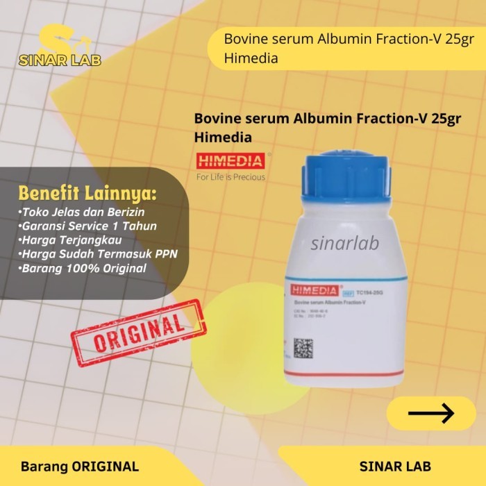Bovine serum Albumin Fraction-V 25gr Himedia